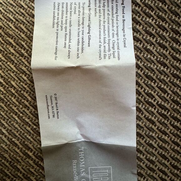 Reed & Barton Tiago‎ Reversible Candlestick/Votive Holder Thomas O’Brien Crystal - Picture 9 of 10